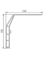 Habillage d'appui rénovation double-paroi (longueur 2m) beige RAL 1015