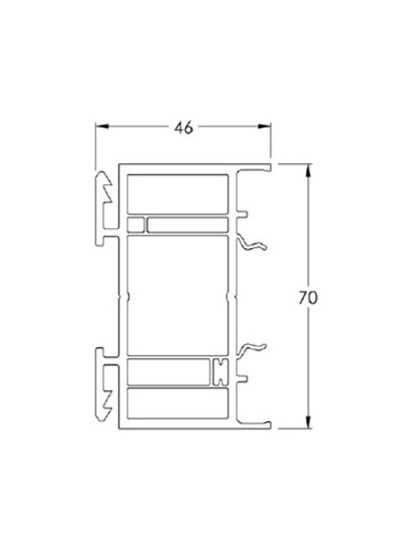 Elargisseur de 40 mm - Gris Clair RAL 7035