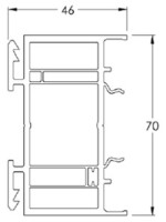 Elargisseur de 40 mm - Gris Clair RAL 7035