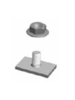 Patte pliée à clameau + Clameau pour patte pliée