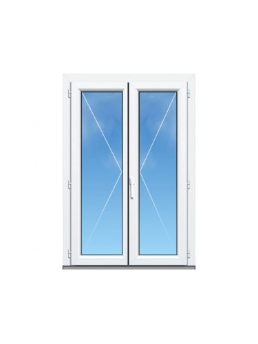 Porte-Fenêtre PVC 2 Vantaux sur Mesure – Gamme Élégance
