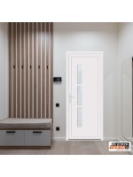 Porte d’entrée PVC JULINE – Gamme Contemporaine – Design moderne & grand vitrage dépoli
