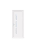 Porte d’entrée PVC JULINE – Gamme Contemporaine – Design moderne & grand vitrage dépoli