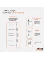 Porte d’entrée PVC KRYSTEN – Gamme Glass – Entièrement vitrée décor dépoli & motif transparent
