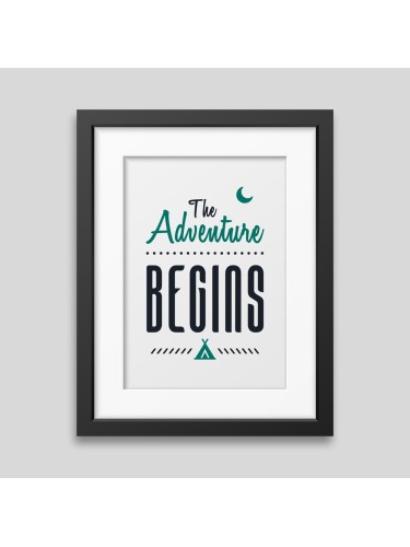 Affiche encadrée The adventure begins
