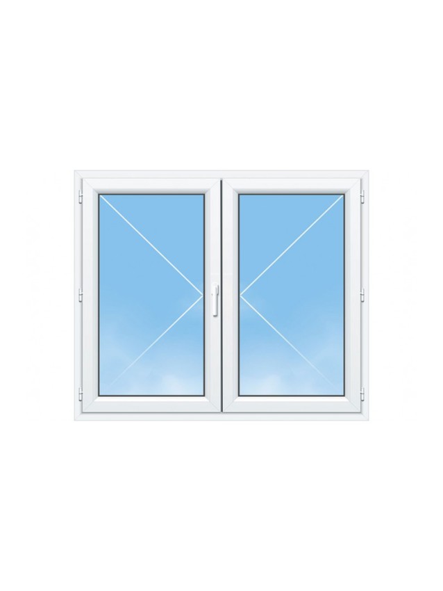 Fenêtre PVC 2 Vantaux sur Mesure – Gamme Élégance