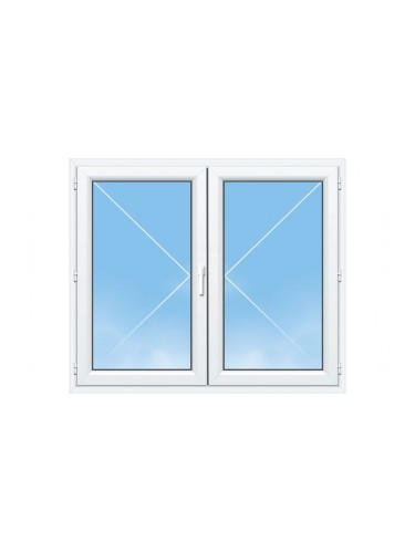 Fenêtre PVC 2 Vantaux sur Mesure – Gamme Élégance